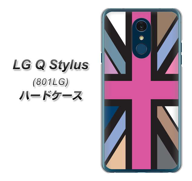 Y!mobile LG Q Stylus 801LG 高画質仕上げ 背面印刷 ハードケース【507 ユニオンジャック デスカラー】