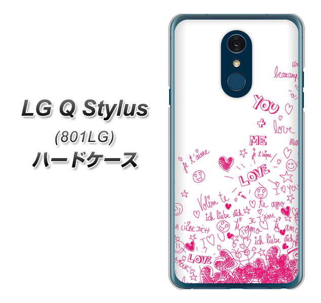 Y!mobile LG Q Stylus 801LG 高画質仕上げ 背面印刷 ハードケース【631 恋の落書き】