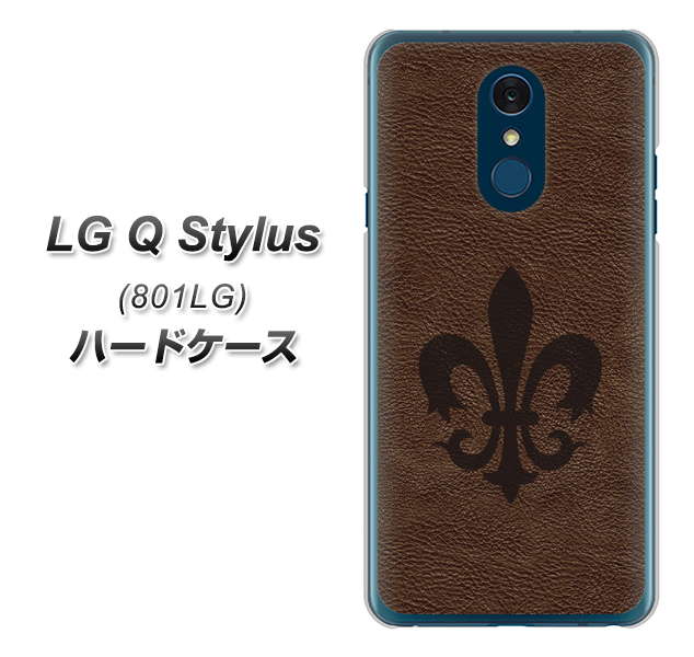 Y!mobile LG Q Stylus 801LG 高画質仕上げ 背面印刷 ハードケース【EK823 レザー風ユリ】