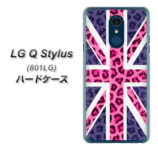 Y!mobile LG Q Stylus 801LG 高画質仕上げ 背面印刷 ハードケース【EK893 ユニオンジャックヒョウ】