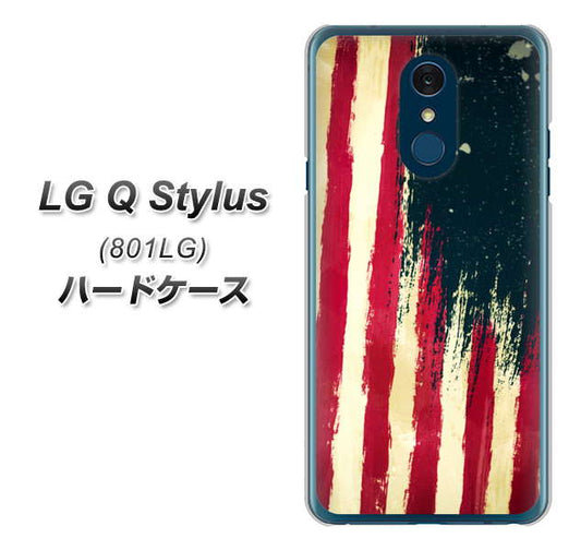 Y!mobile LG Q Stylus 801LG 高画質仕上げ 背面印刷 ハードケース【MI805  ヴィンテージアメリカ】