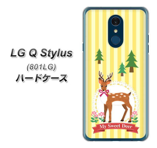 Y!mobile LG Q Stylus 801LG 高画質仕上げ 背面印刷 ハードケース【SC826 森の鹿】