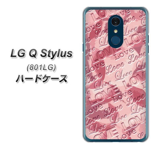 Y!mobile LG Q Stylus 801LG 高画質仕上げ 背面印刷 ハードケース【SC844 フラワーヴェルニLOVE(ローズヴェルール)】