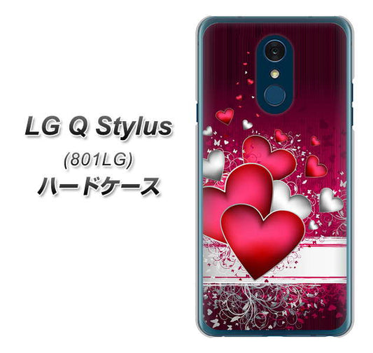 Y!mobile LG Q Stylus 801LG 高画質仕上げ 背面印刷 ハードケース【VA835 ハートの息吹】