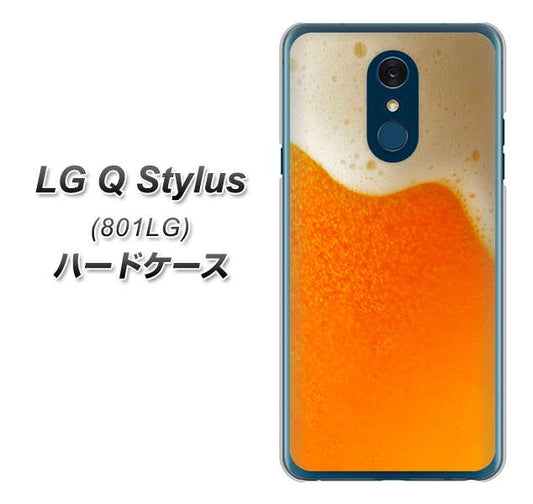 Y!mobile LG Q Stylus 801LG 高画質仕上げ 背面印刷 ハードケース【VA855 ジョッキ生(ビール)】