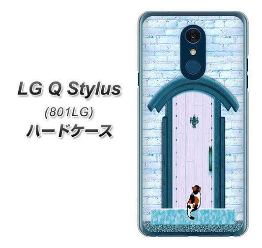 Y!mobile LG Q Stylus 801LG 高画質仕上げ 背面印刷 ハードケース【YA953 石ドア03 素材クリア】