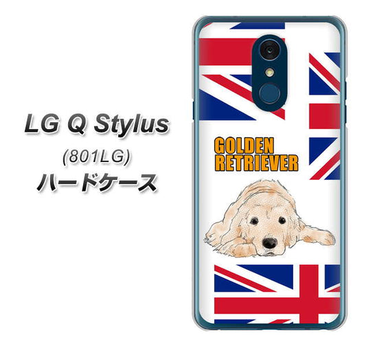 Y!mobile LG Q Stylus 801LG 高画質仕上げ 背面印刷 ハードケース【YD825 ゴールデンレトリバー01】