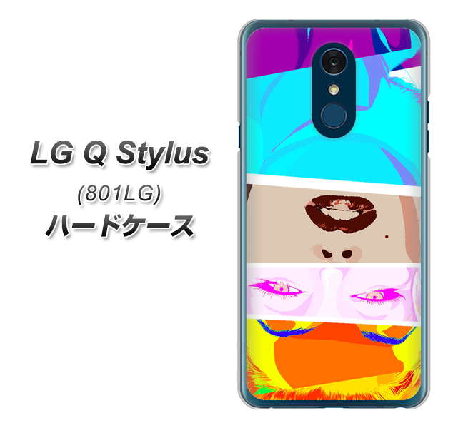 Y!mobile LG Q Stylus 801LG 高画質仕上げ 背面印刷 ハードケース【YJ211 マリリンモンローデザイン(D)】