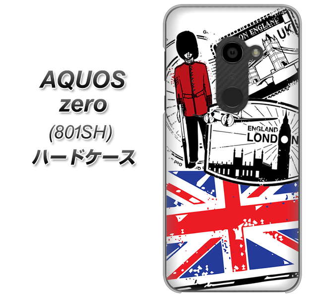 SoftBank アクオスゼロ 801SH 高画質仕上げ 背面印刷 ハードケース【574 LONDON】