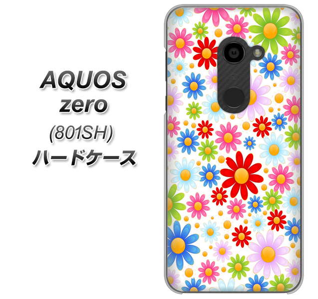 SoftBank アクオスゼロ 801SH 高画質仕上げ 背面印刷 ハードケース【606 マーガレット】