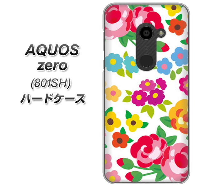 SoftBank アクオスゼロ 801SH 高画質仕上げ 背面印刷 ハードケース【776 5月のフラワーガーデン】