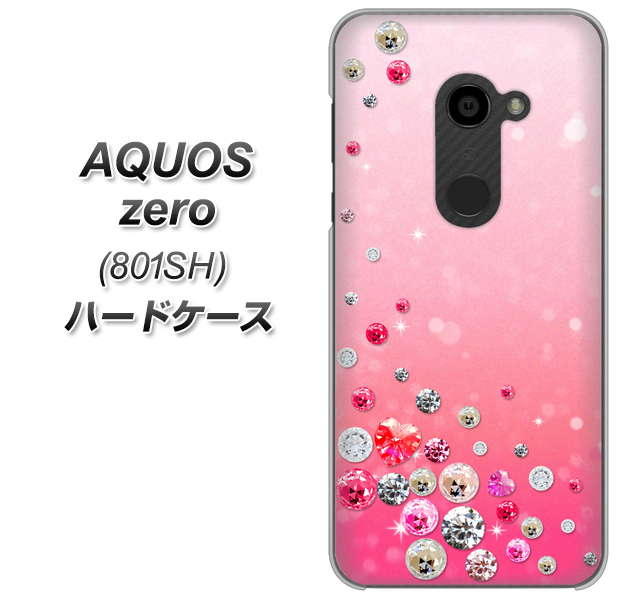 SoftBank アクオスゼロ 801SH 高画質仕上げ 背面印刷 ハードケース【SC822 スワロデコ風プリント】