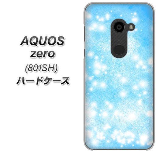SoftBank アクオスゼロ 801SH 高画質仕上げ 背面印刷 ハードケース【YJ289 デザインブルー】
