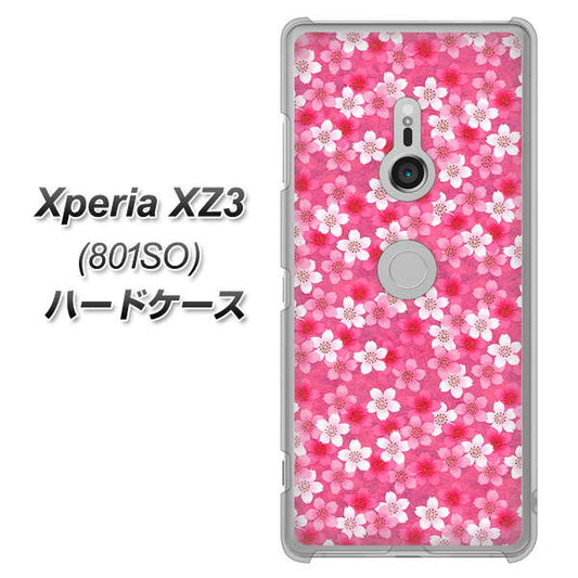 SoftBank エクスペリア XZ3 801SO 高画質仕上げ 背面印刷 ハードケース【065 さくら】