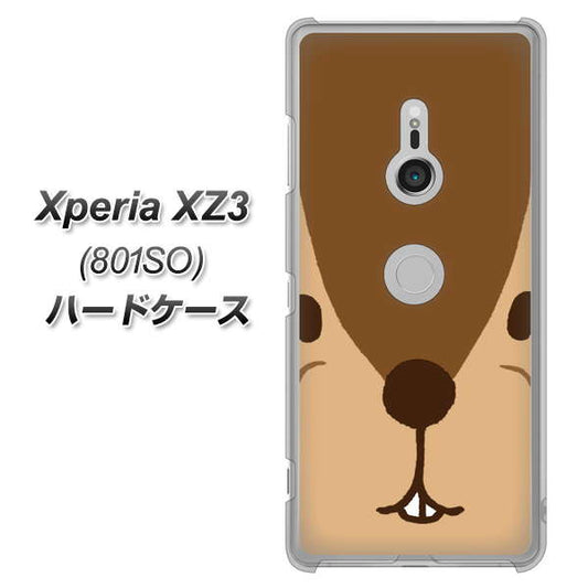 SoftBank エクスペリア XZ3 801SO 高画質仕上げ 背面印刷 ハードケース【349 りす】