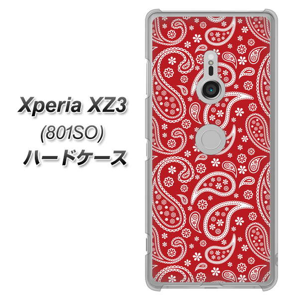 SoftBank エクスペリア XZ3 801SO 高画質仕上げ 背面印刷 ハードケース【765 ペイズリーエンジ】