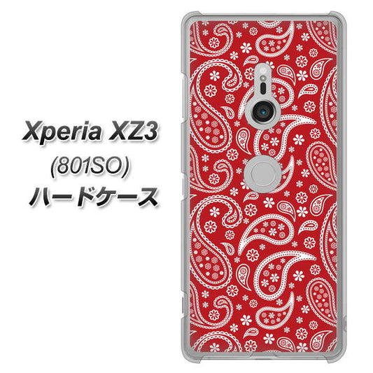 SoftBank エクスペリア XZ3 801SO 高画質仕上げ 背面印刷 ハードケース【765 ペイズリーエンジ】