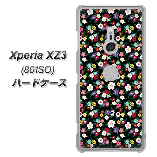 SoftBank エクスペリア XZ3 801SO 高画質仕上げ 背面印刷 ハードケース【778 マイクロリバティプリントBK】