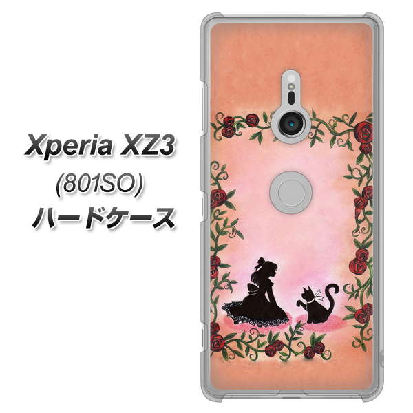 SoftBank エクスペリア XZ3 801SO 高画質仕上げ 背面印刷 ハードケース【1096 お姫様とネコ(カラー)】