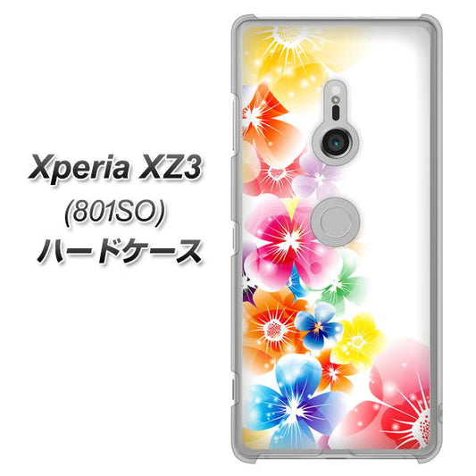 SoftBank エクスペリア XZ3 801SO 高画質仕上げ 背面印刷 ハードケース【1209 光と花】