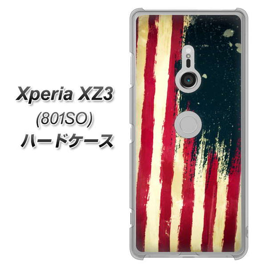 SoftBank エクスペリア XZ3 801SO 高画質仕上げ 背面印刷 ハードケース【MI805 ヴィンテージアメリカ】