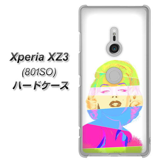 SoftBank エクスペリア XZ3 801SO 高画質仕上げ 背面印刷 ハードケース【YJ208 マリリンモンローデザイン（A）】