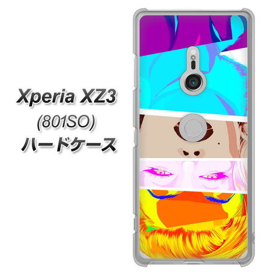 SoftBank エクスペリア XZ3 801SO 高画質仕上げ 背面印刷 ハードケース【YJ211 マリリンモンローデザイン（D）】