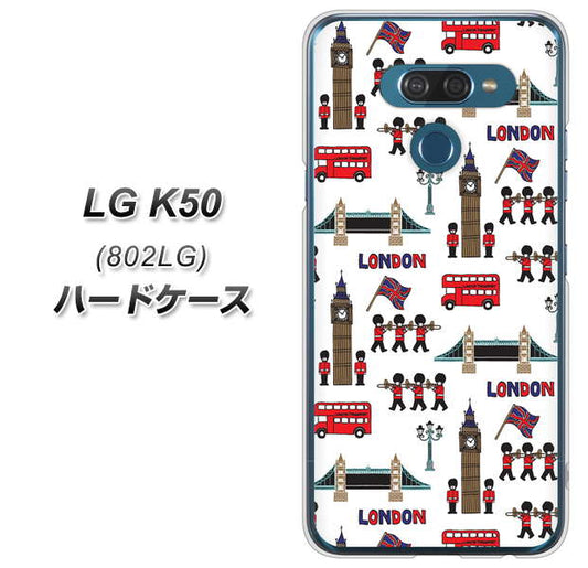 softbank LG K50 802LG 高画質仕上げ 背面印刷 ハードケース【EK811 ロンドンの街】
