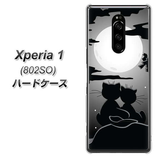 softbank エクスぺリア ワン 802SO 高画質仕上げ 背面印刷 ハードケース【342 月夜の二人】