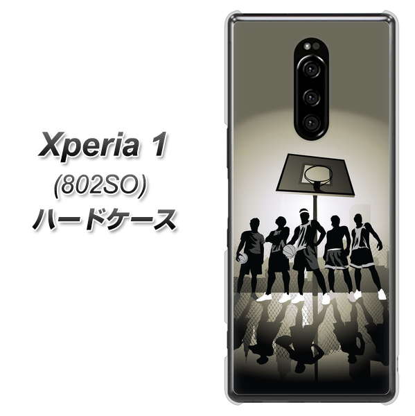 softbank エクスぺリア ワン 802SO 高画質仕上げ 背面印刷 ハードケース【389 クールバスケ】