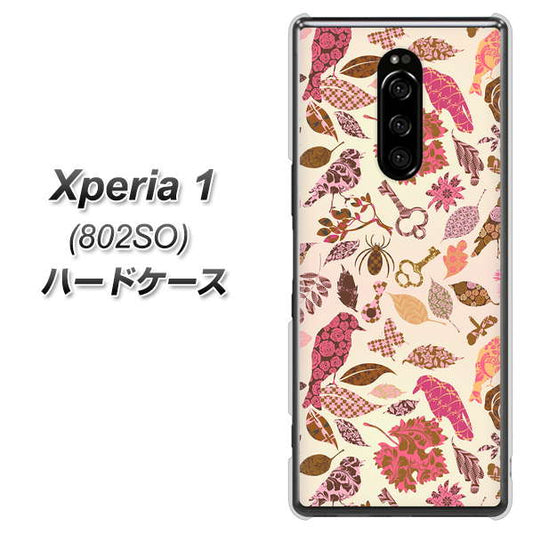 softbank エクスぺリア ワン 802SO 高画質仕上げ 背面印刷 ハードケース【640 おしゃれな小鳥】