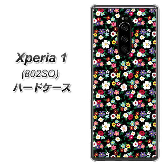 softbank エクスぺリア ワン 802SO 高画質仕上げ 背面印刷 ハードケース【778 マイクロリバティプリントBK】