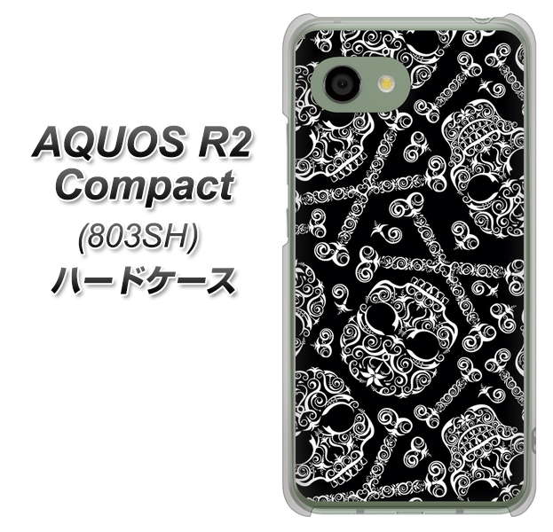 SoftBank アクオス R2 コンパクト 803SH 高画質仕上げ 背面印刷 ハードケース【363 ドクロの刺青】