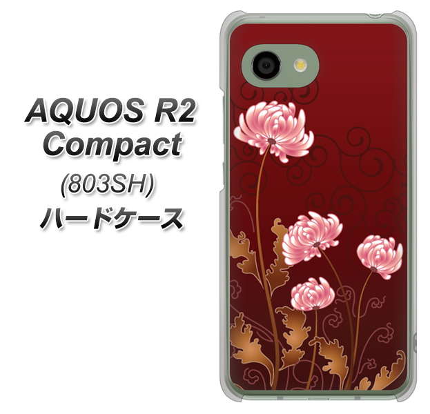 SoftBank アクオス R2 コンパクト 803SH 高画質仕上げ 背面印刷 ハードケース【375 優美な菊】