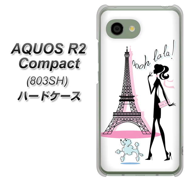 SoftBank アクオス R2 コンパクト 803SH 高画質仕上げ 背面印刷 ハードケース【377 エレガント】
