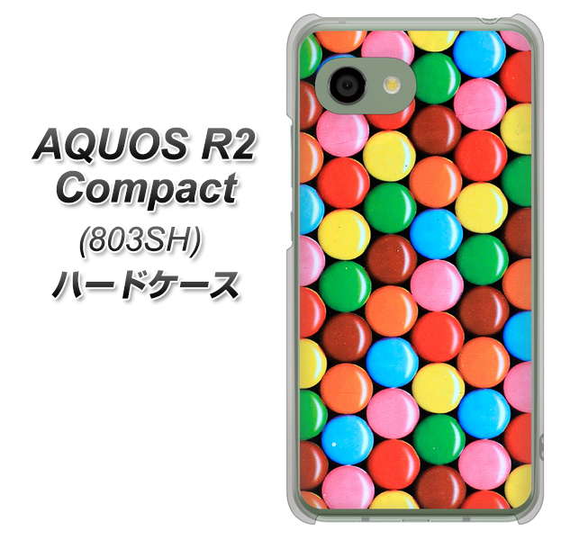 SoftBank アクオス R2 コンパクト 803SH 高画質仕上げ 背面印刷 ハードケース【448 マーブルチョコ】
