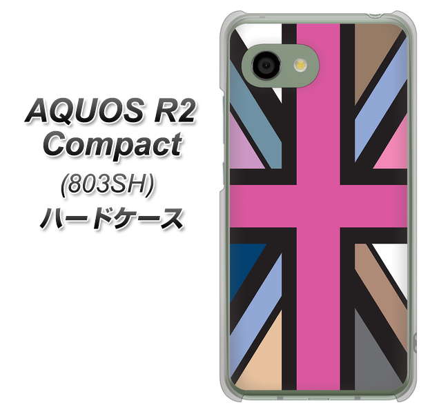 SoftBank アクオス R2 コンパクト 803SH 高画質仕上げ 背面印刷 ハードケース【507 ユニオンジャック デスカラー】