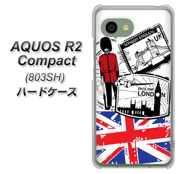 SoftBank アクオス R2 コンパクト 803SH 高画質仕上げ 背面印刷 ハードケース【574 LONDON】