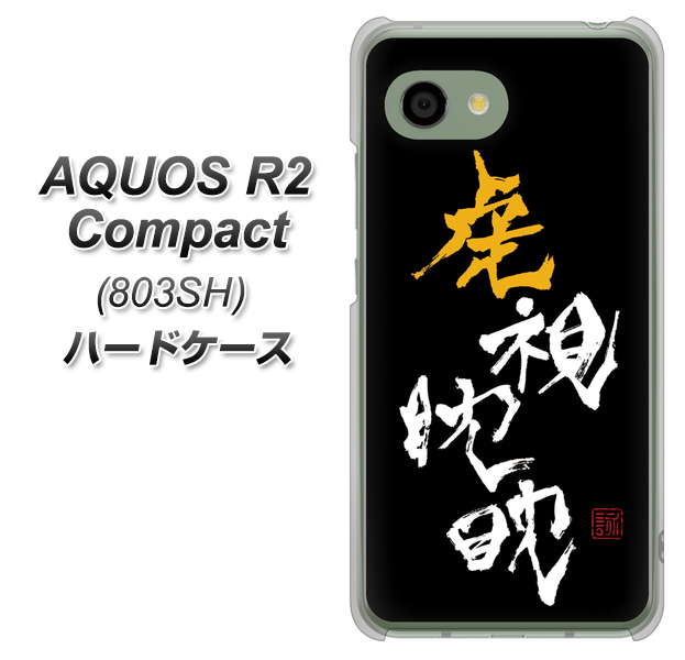 SoftBank アクオス R2 コンパクト 803SH 高画質仕上げ 背面印刷 ハードケース【OE803 虎視眈々】