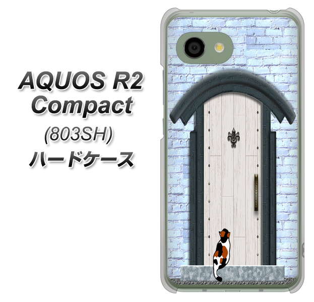 SoftBank アクオス R2 コンパクト 803SH 高画質仕上げ 背面印刷 ハードケース【YA951 石ドア01】