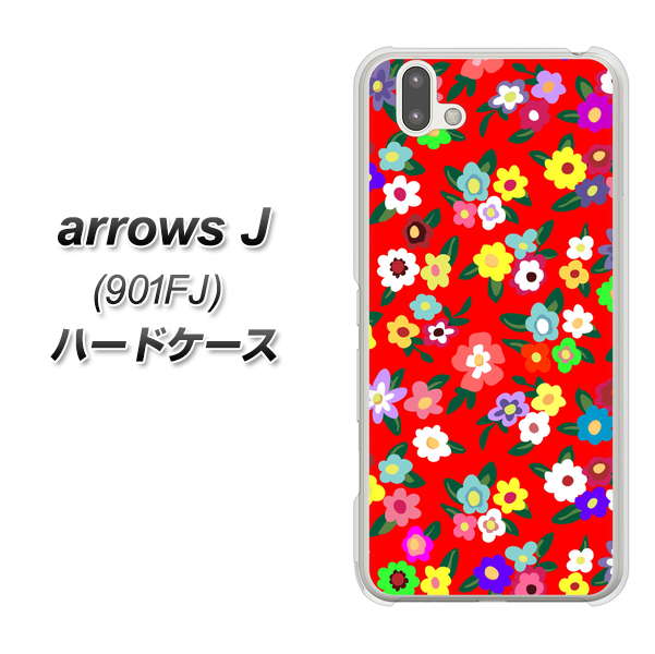 アローズ J 901FJ 高画質仕上げ 背面印刷 ハードケース【780 リバティプリントRD】