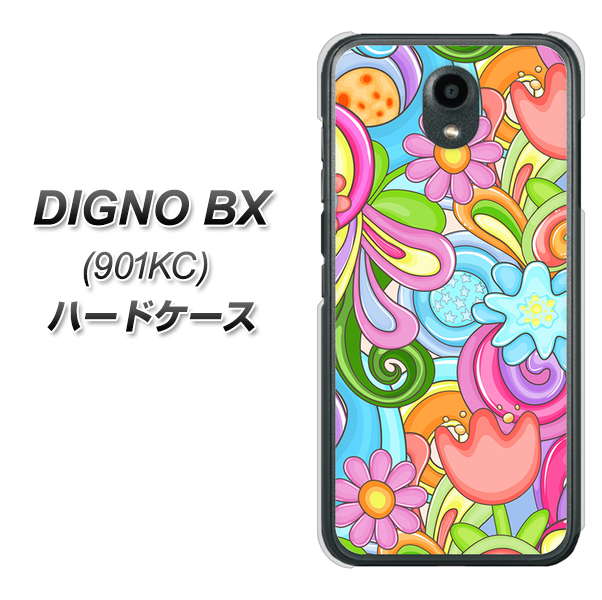 Softbank ディグノBX 901KC 高画質仕上げ 背面印刷 ハードケース【713 ミラクルフラワー】