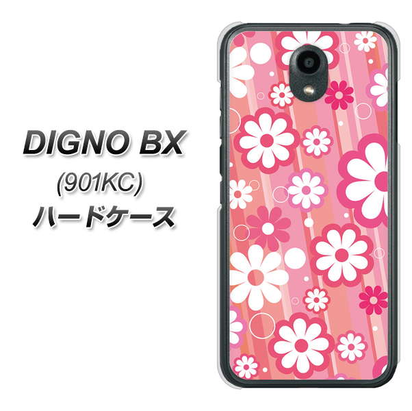 Softbank ディグノBX 901KC 高画質仕上げ 背面印刷 ハードケース【751 マーガレット(ピンク系)】