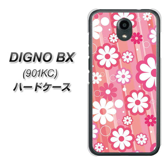 Softbank ディグノBX 901KC 高画質仕上げ 背面印刷 ハードケース【751 マーガレット(ピンク系)】