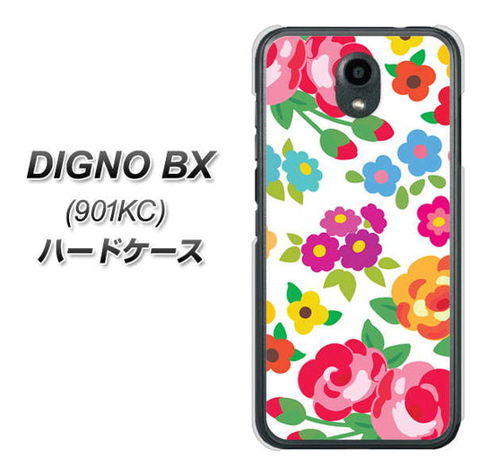 Softbank ディグノBX 901KC 高画質仕上げ 背面印刷 ハードケース【776 5月のフラワーガーデン】