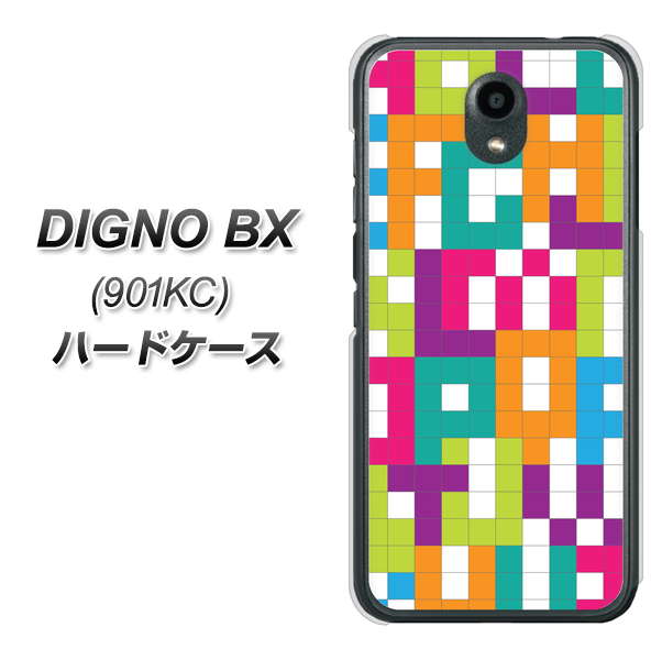 Softbank ディグノBX 901KC 高画質仕上げ 背面印刷 ハードケース【IB916 ブロックアルファベット】