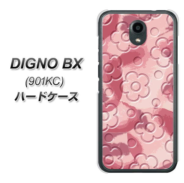 Softbank ディグノBX 901KC 高画質仕上げ 背面印刷 ハードケース【SC846 フラワーヴェルニ花ピンク(ローズヴェルール)】