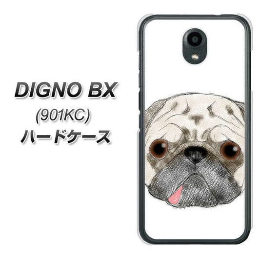 Softbank ディグノBX 901KC 高画質仕上げ 背面印刷 ハードケース【YD855 パグ01】