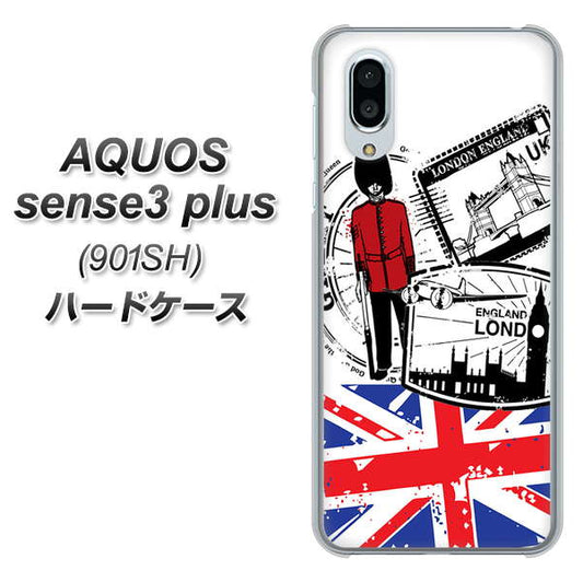 SoftBank アクオスセンス3 プラス 901SH 高画質仕上げ 背面印刷 ハードケース【574 LONDON】