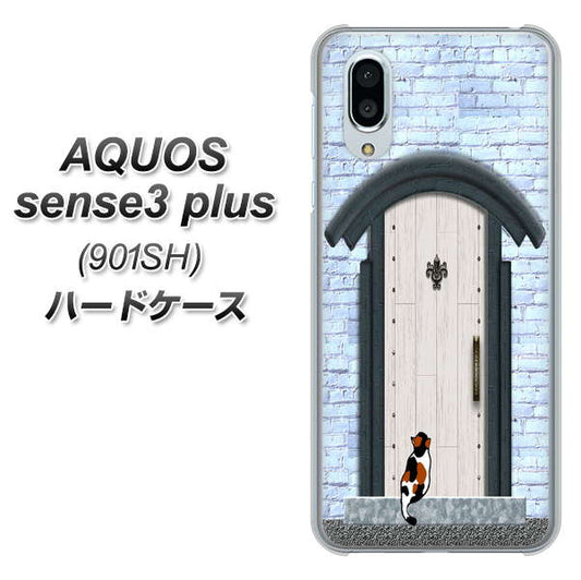 SoftBank アクオスセンス3 プラス 901SH 高画質仕上げ 背面印刷 ハードケース【YA951 石ドア01】